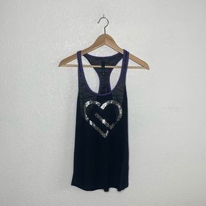 Live Love Dream Black and Purple Breatheable tank